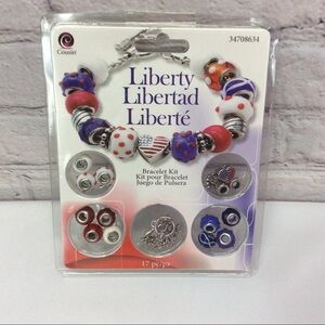 🇺🇸 Cousin Liberty Charm & Bead Bracelet Kit NIP